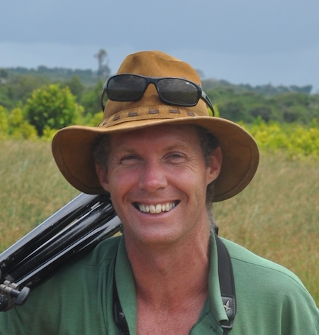 Colin Jackson who photographed the Shelley’s crimsonwing in 1997 whilst on an expedition in the DRC.