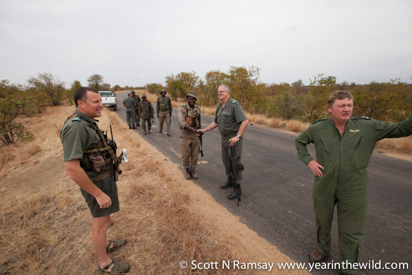 On the ground with Kruger's rangers.