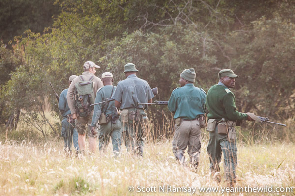 On patrol with rangers in Tembe. Despite their commitment and dedication, there is a serious lack of back-up support and assistance from Ezemvelo KZN Wildlife's head office.