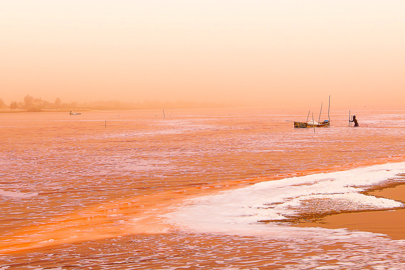 pink lake