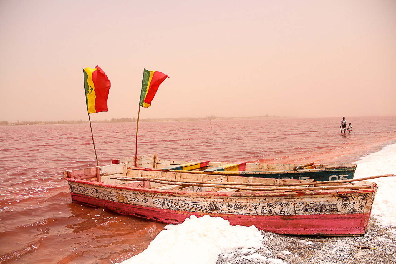 pink lake africa