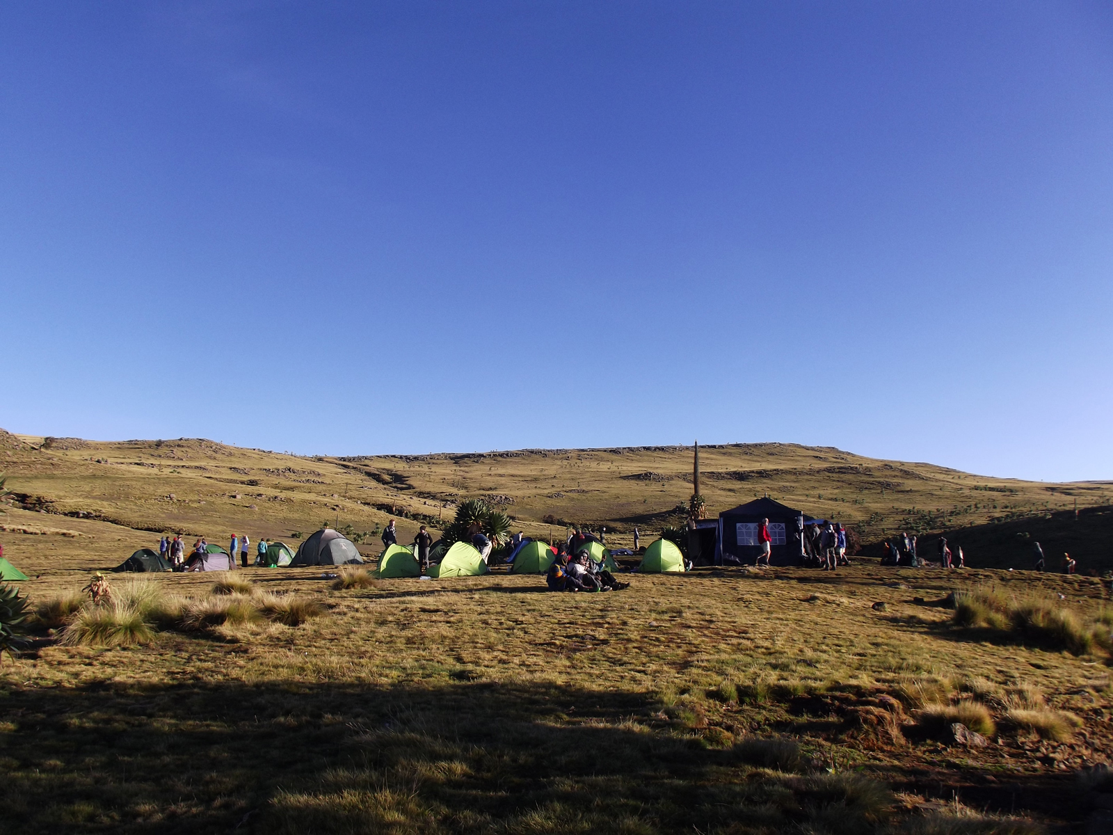 Gich campsite - where Sarah and her husband stayed on the second night of their Simien trek