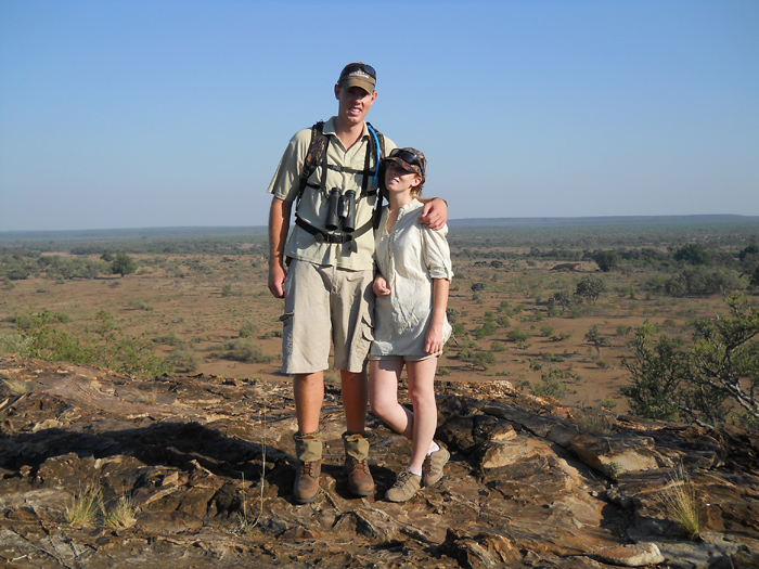 travelling worker in the bush