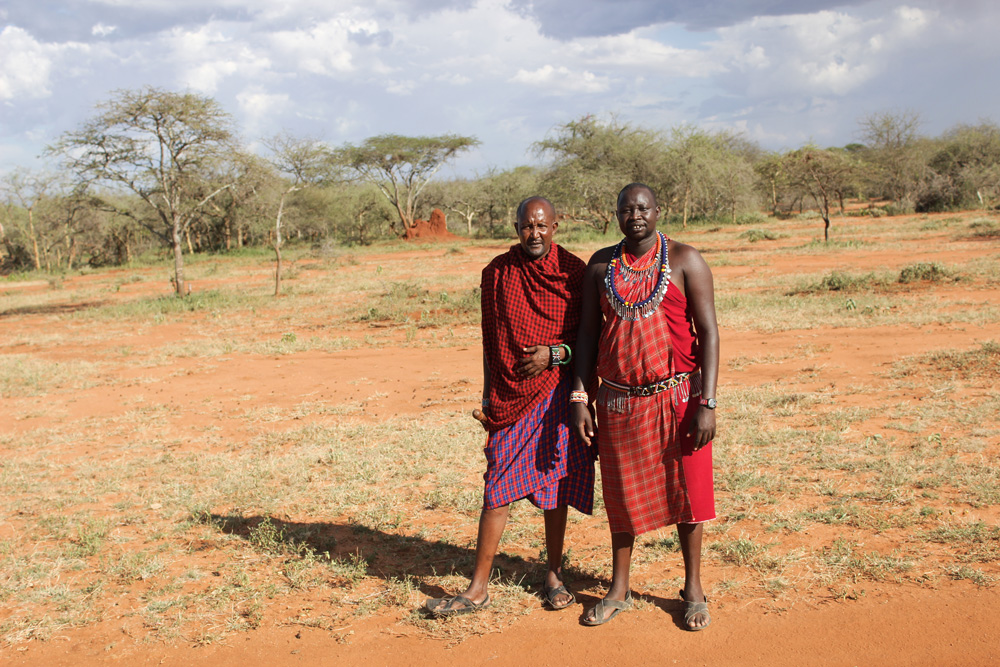 Two Maasai wilderness guides