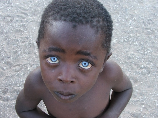 black baby with hazel eyes