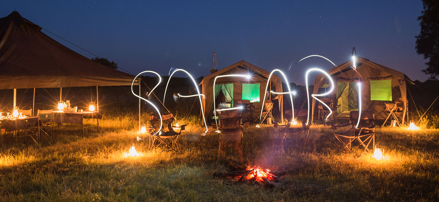 safari, lights, camp, camping, Okavango Expeditions