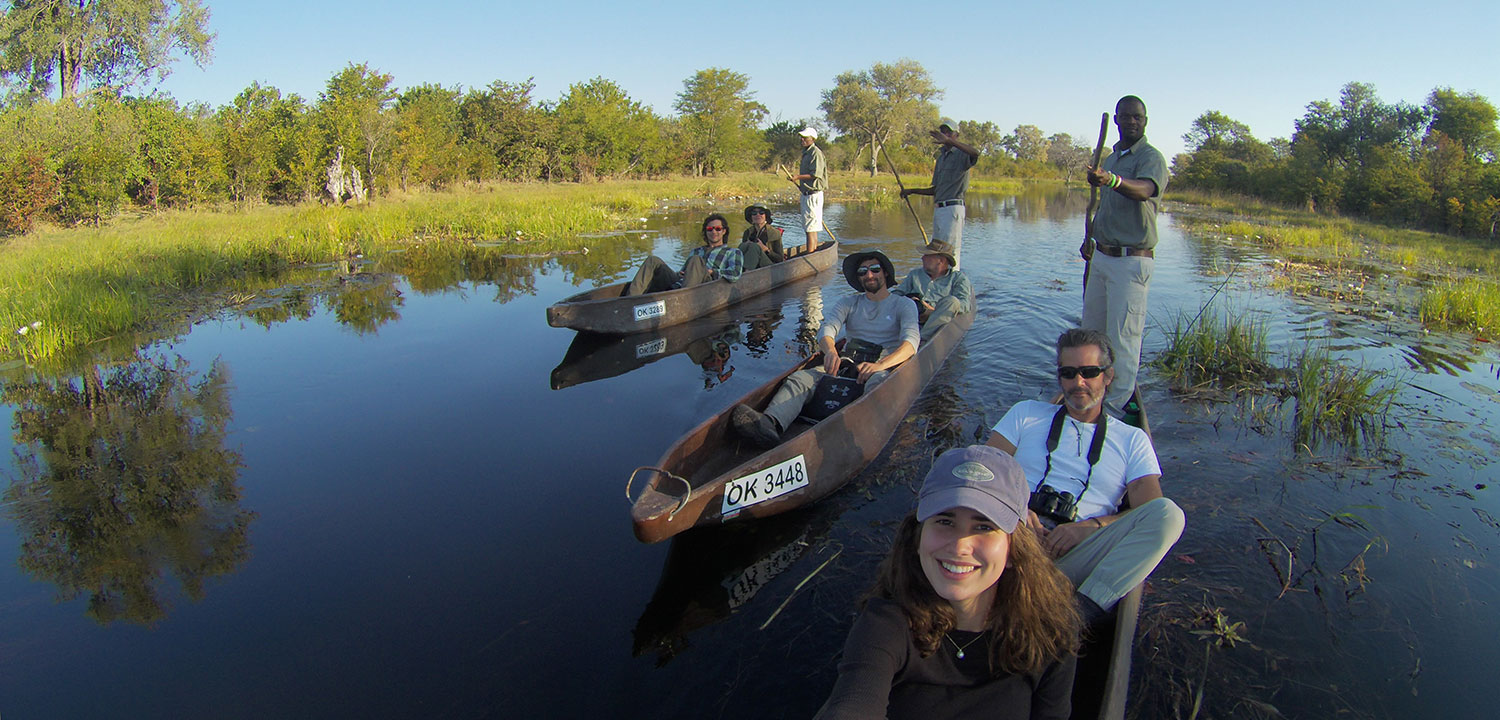 boat, river, mokoro, Khwai River, Botswana, African safari