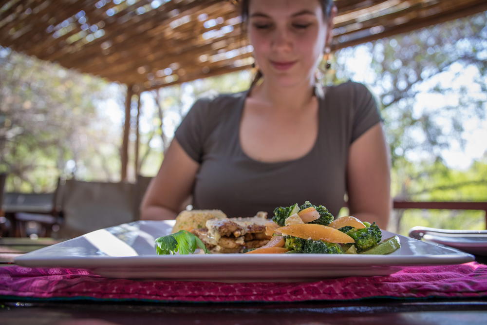 Eating after game drive