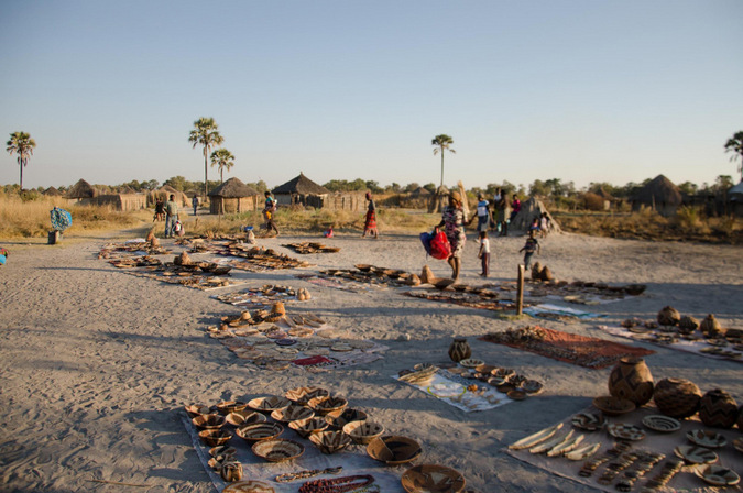 Xaxaba Village with goods for sale