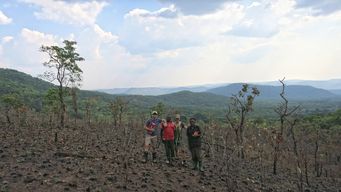 The research team in the Mahale ecosystem of Tanzania
