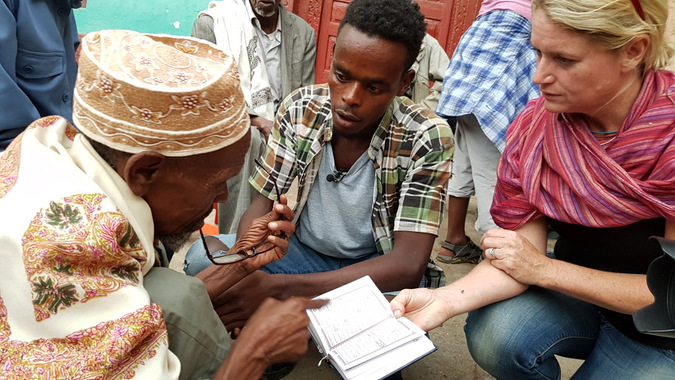 Providing reading glasses to poorly sighted in Ethiopia