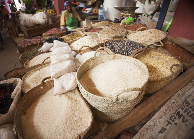 Food for sale in Lamu Town, Kenya