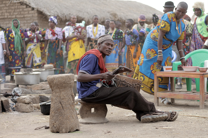 Sukuma village musician in Tanzania