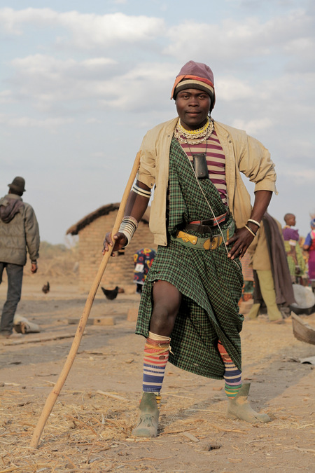 Sukuma man poses for the camera in Tanzania