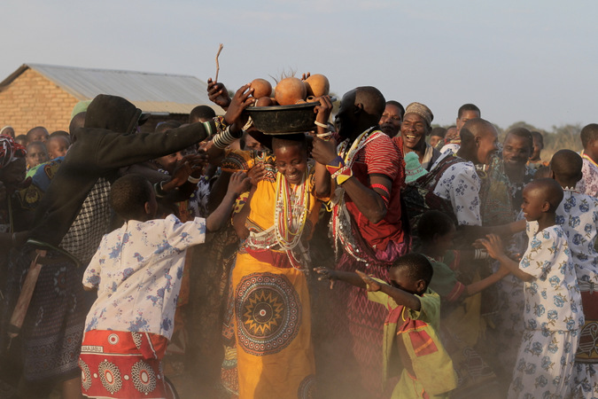Traditional wedding celebration in Sukuma village in Tanzania