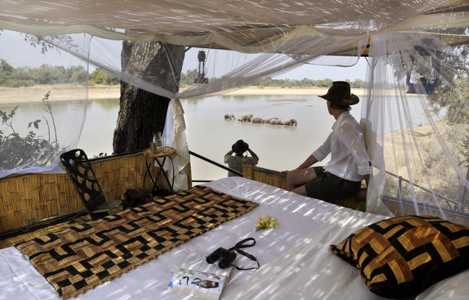 Bush camp in Luangwa Valley, Zambia