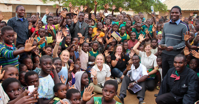 EIE crew at Linyangwa School in Malawi-001 - Africa Geographic