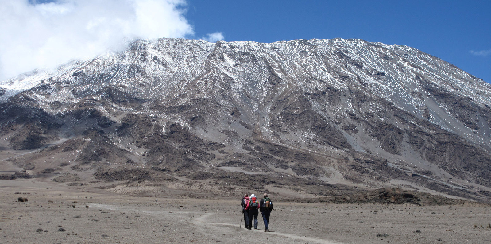 Mount Kilimanjaro with climbers