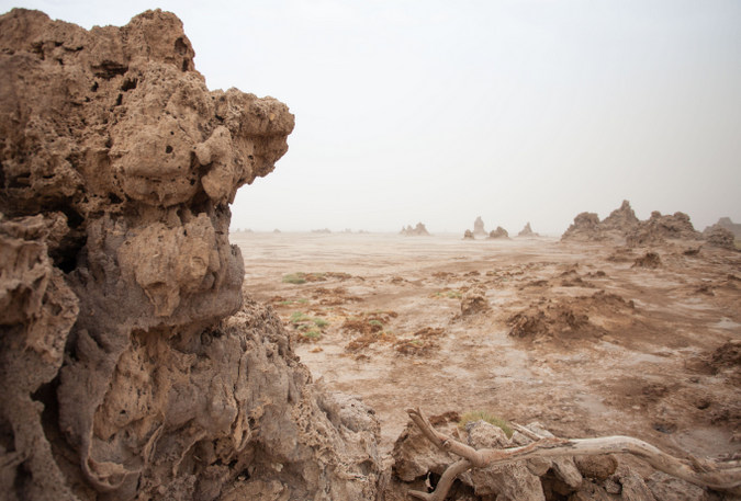 Limestone landscape in Djibouti