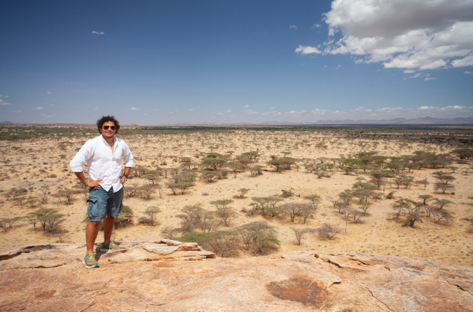 Maurice Schutgens in Shaba National Reserve in Kenya