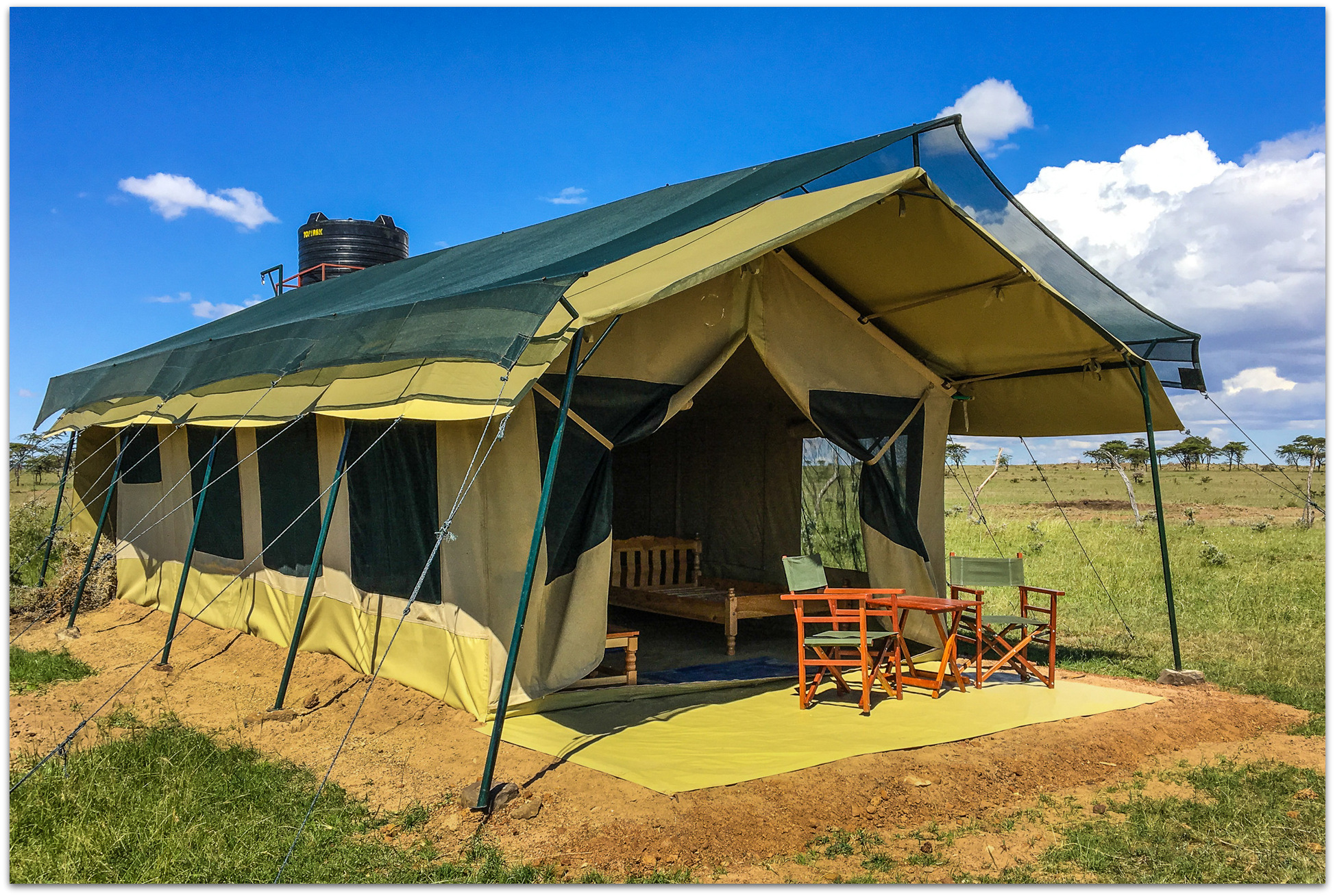 Tent accommodation in the Maasai Mara