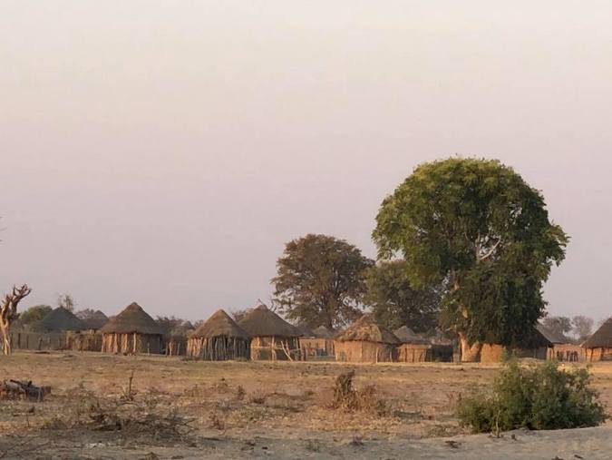 Rural village in Botswana