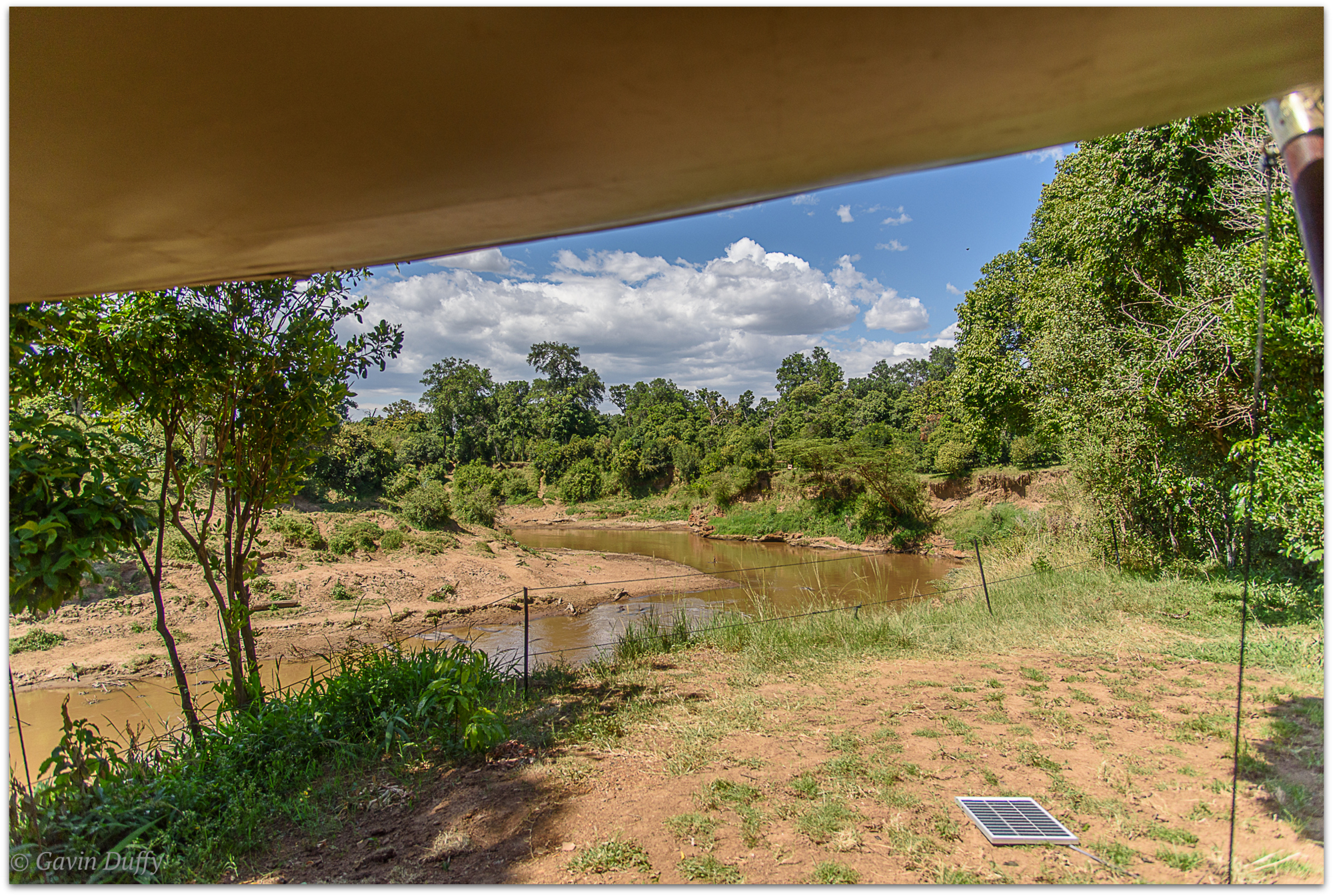 View of the Mara River from the tent © Gavin Duffy