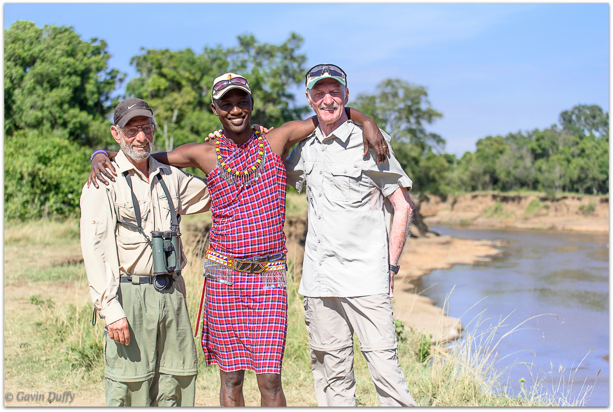 Geoff and Gavin with Jonathan, our guide © Gavin Duffy