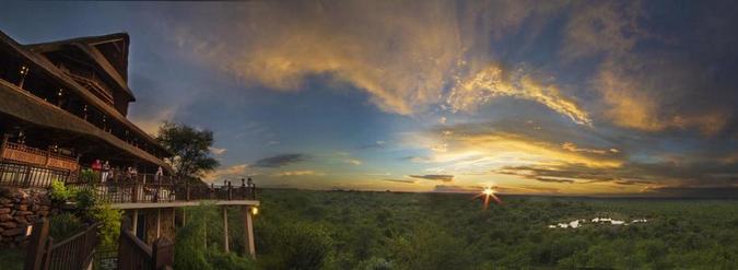 Sunset at Victoria Falls Safari Lodge