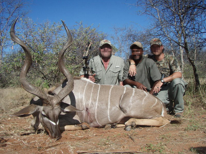 Kudu trophy hunt with local Namibian