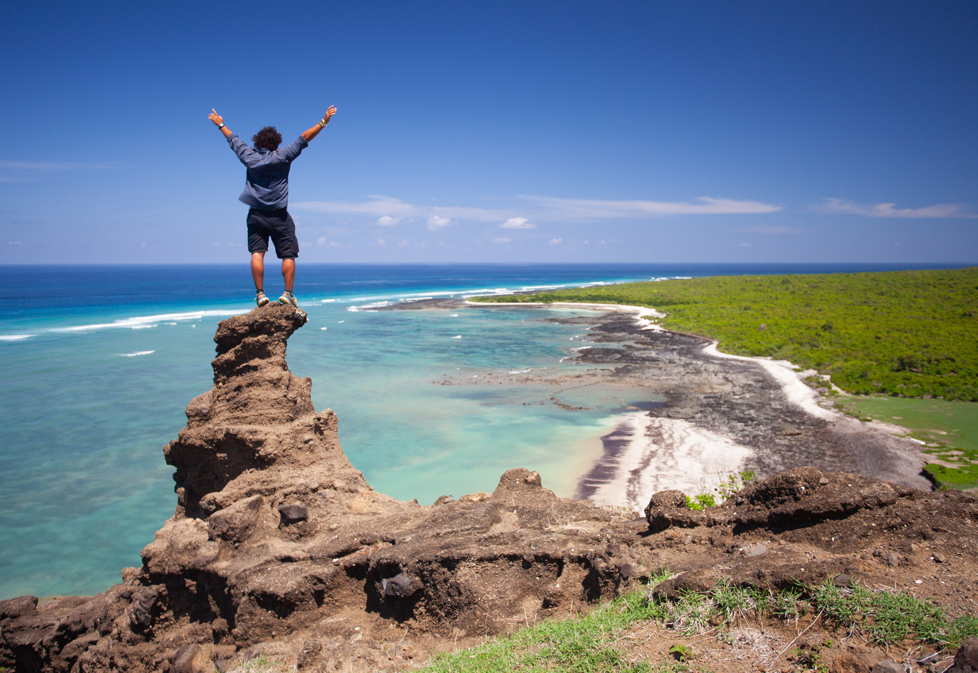 Viewpoint overlooking Gountsini Beach on Grande Comore