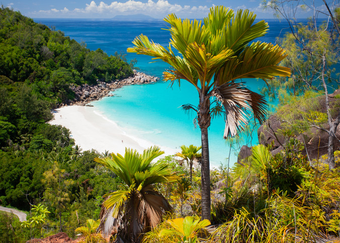 Anse Georgette in Praslin in the Seychelles