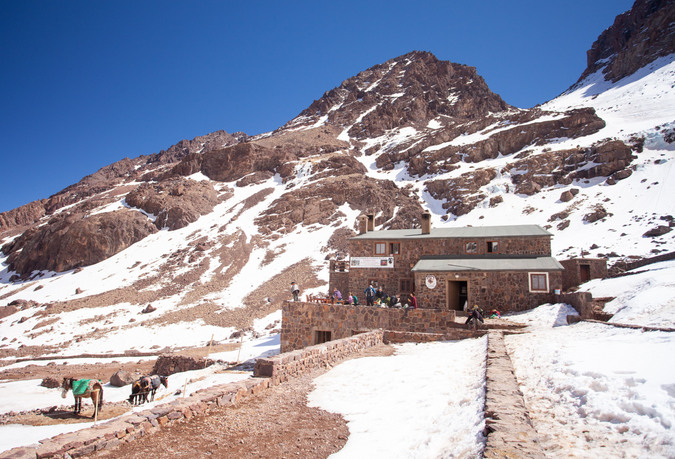 Mount Toubkal rest stop, Atlas Mountains, Morocco