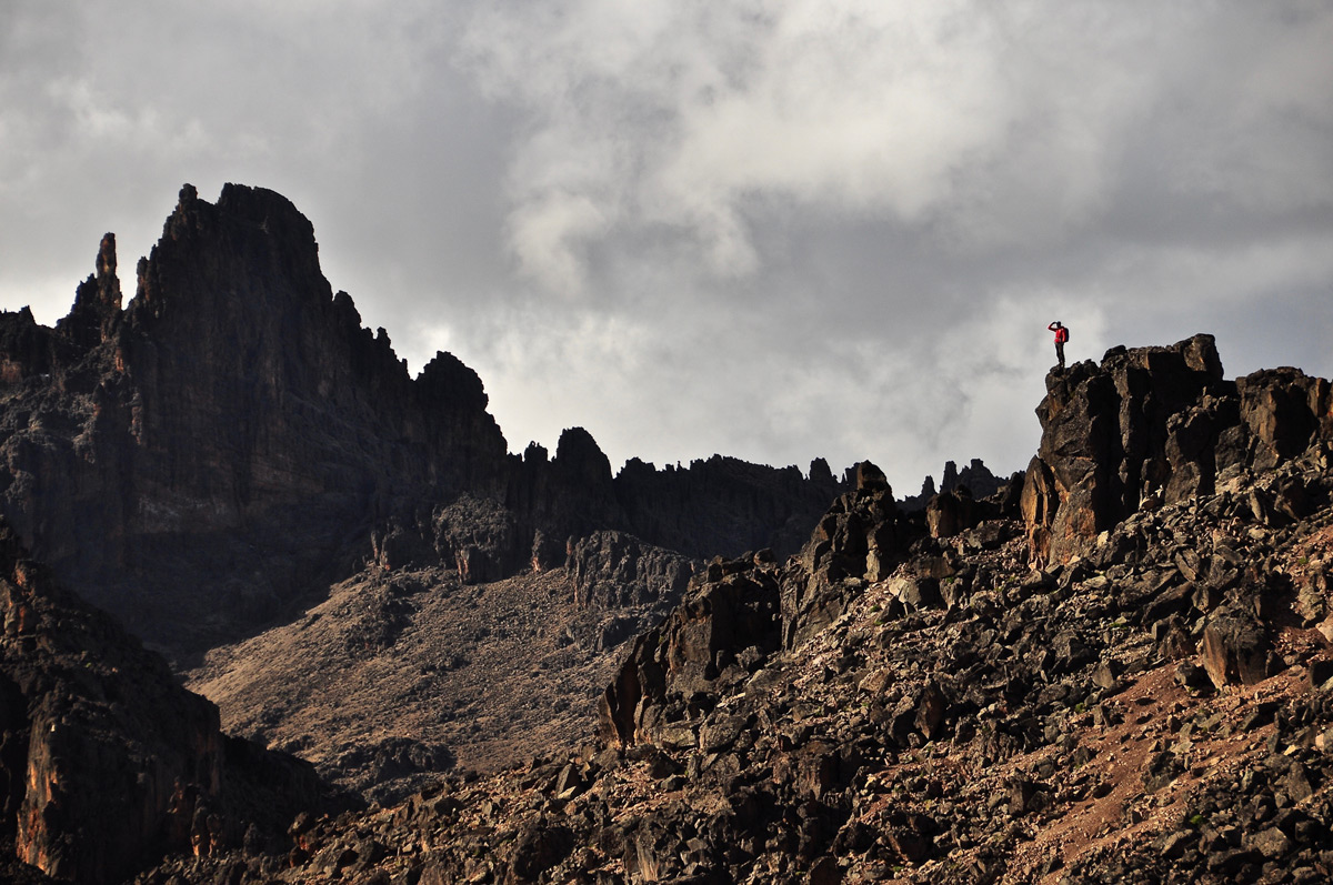 Summit gazing from the jagged ridgelines of Mount Kenya, Kenya © Robyn Johnston