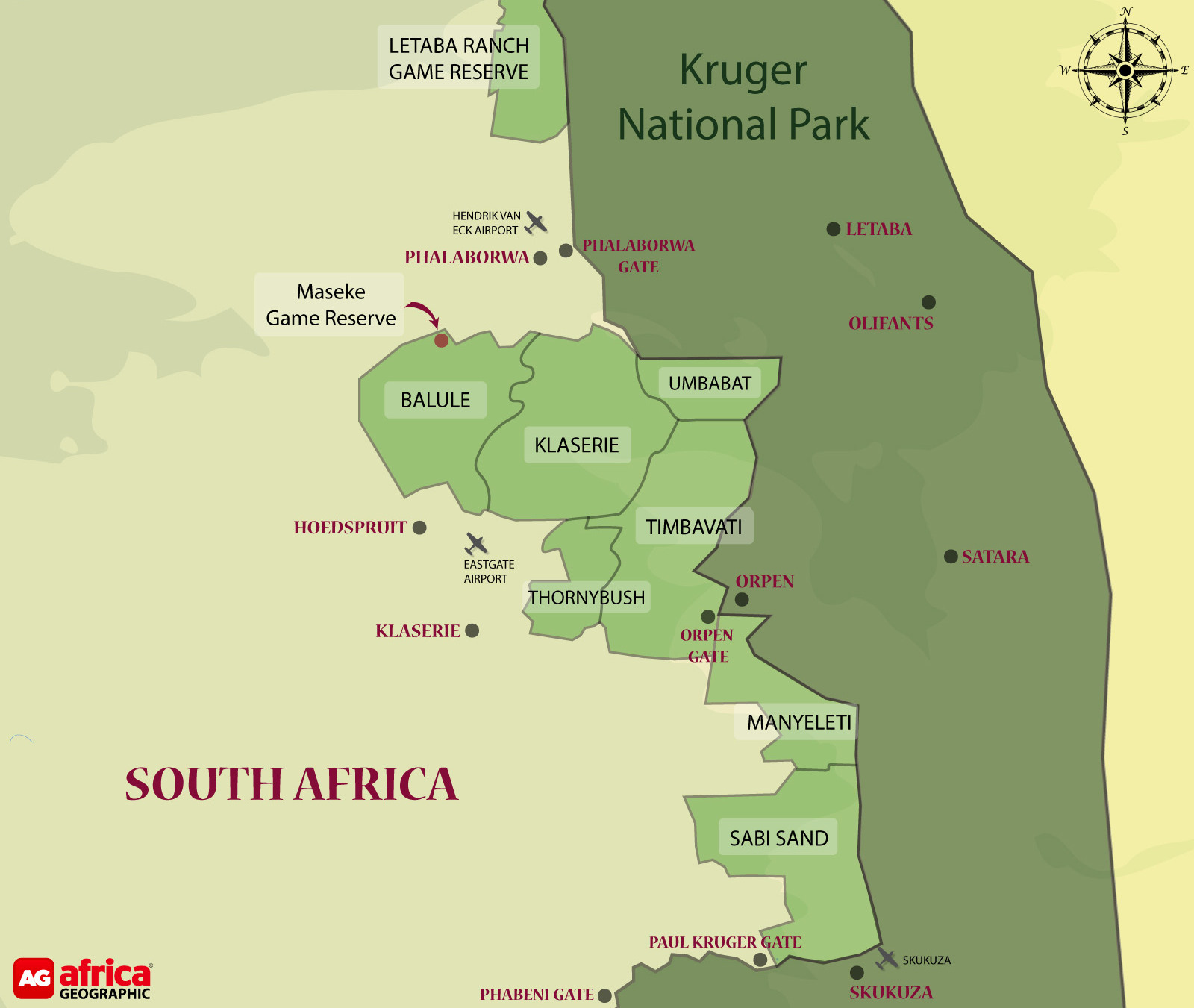 Maseke Game Reserve in Balule, Greater Kruger, South Africa