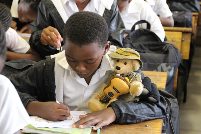 Students at Maseke Primary School 
