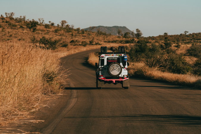 Dora, the TDi Defender, off on an adventure in South Africa