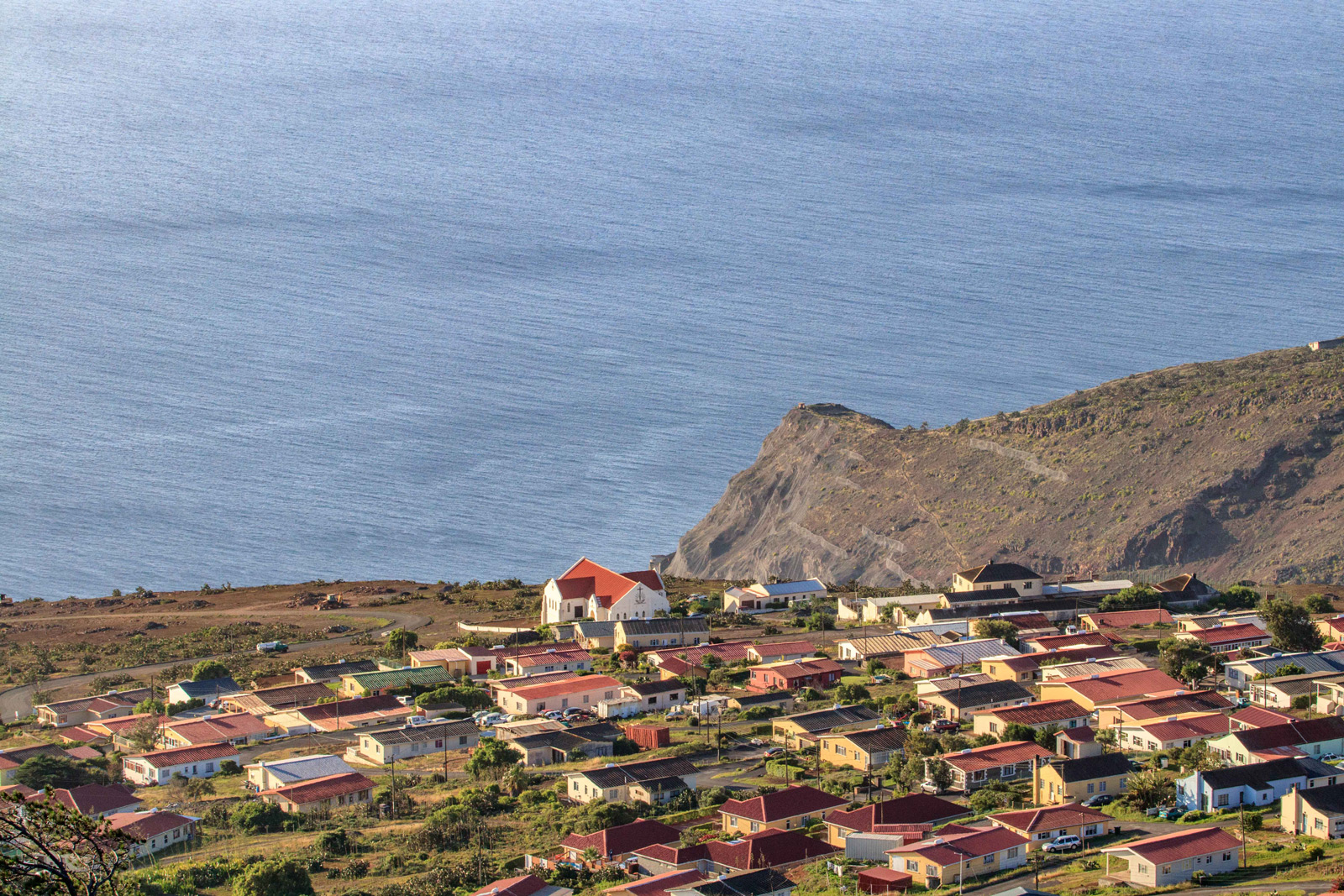 Residential area on St. Helena island