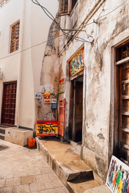Paintings for sale in Stone Town, Zanzibar