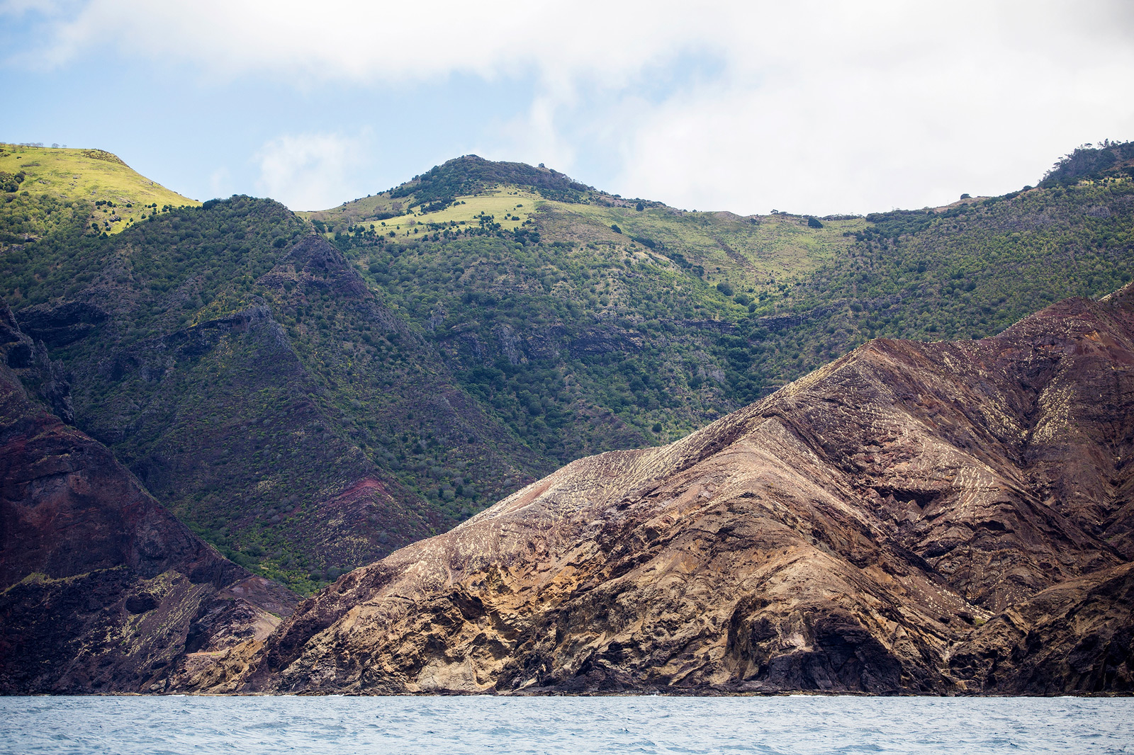 Coastline of St. Helena island