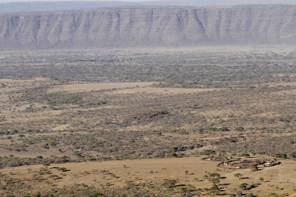 Maasai boma in Rift Valley in Tanzania