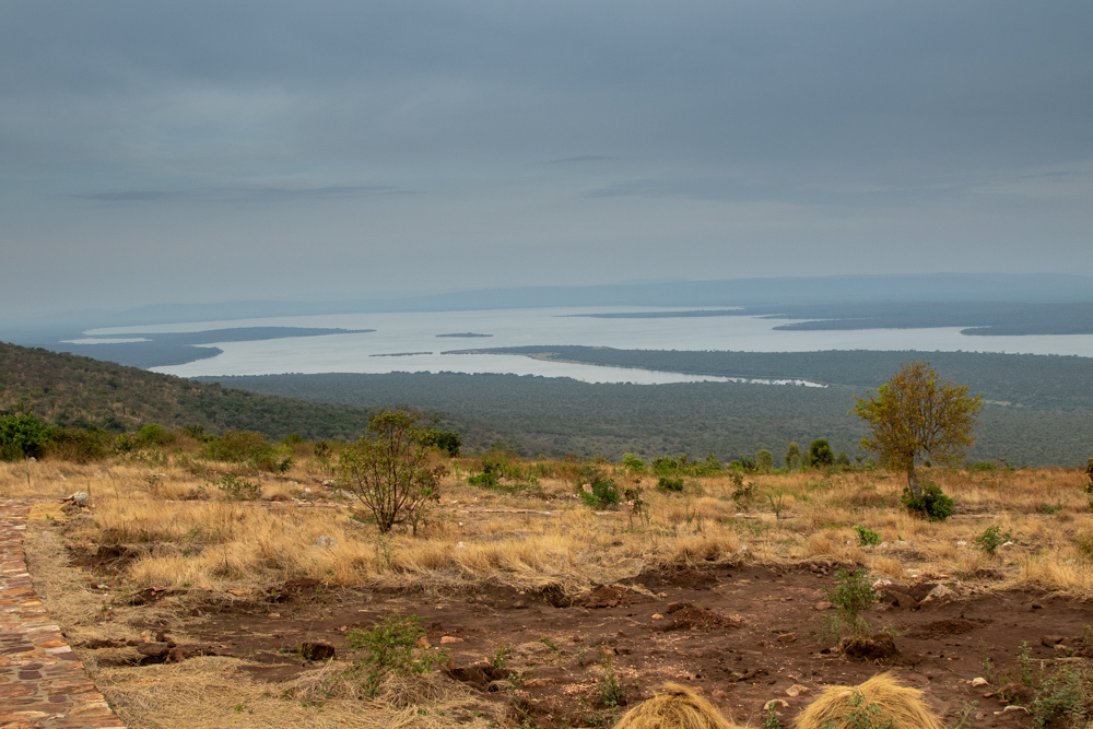 The landscape in Akagera National Park, Rwanda