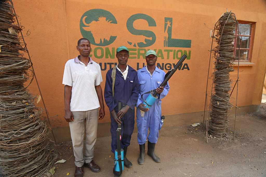 Chilli blaster patrollers near South Luangwa National Park, Zambia