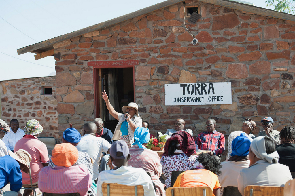 People at Torra conservancy office communities