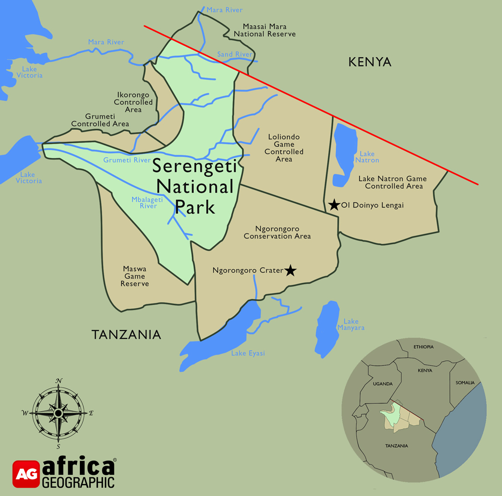Serengeti map