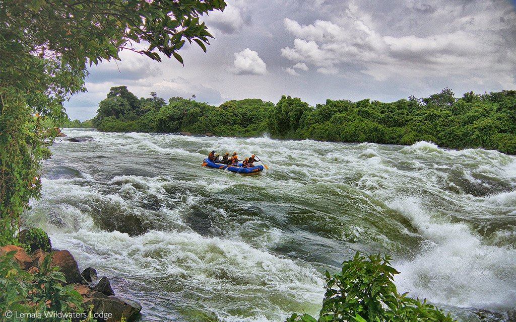 Thrills and spills on the Nile River in Uganda 