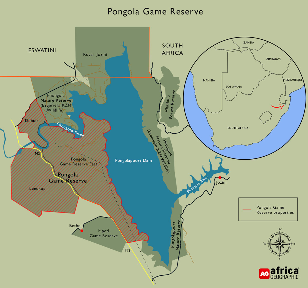 Pongola elephant management map
