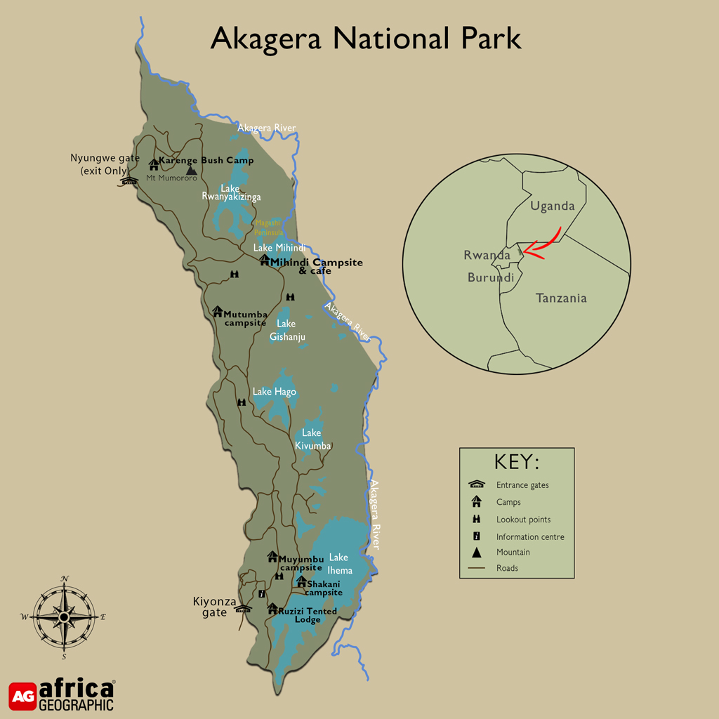 Akagera map