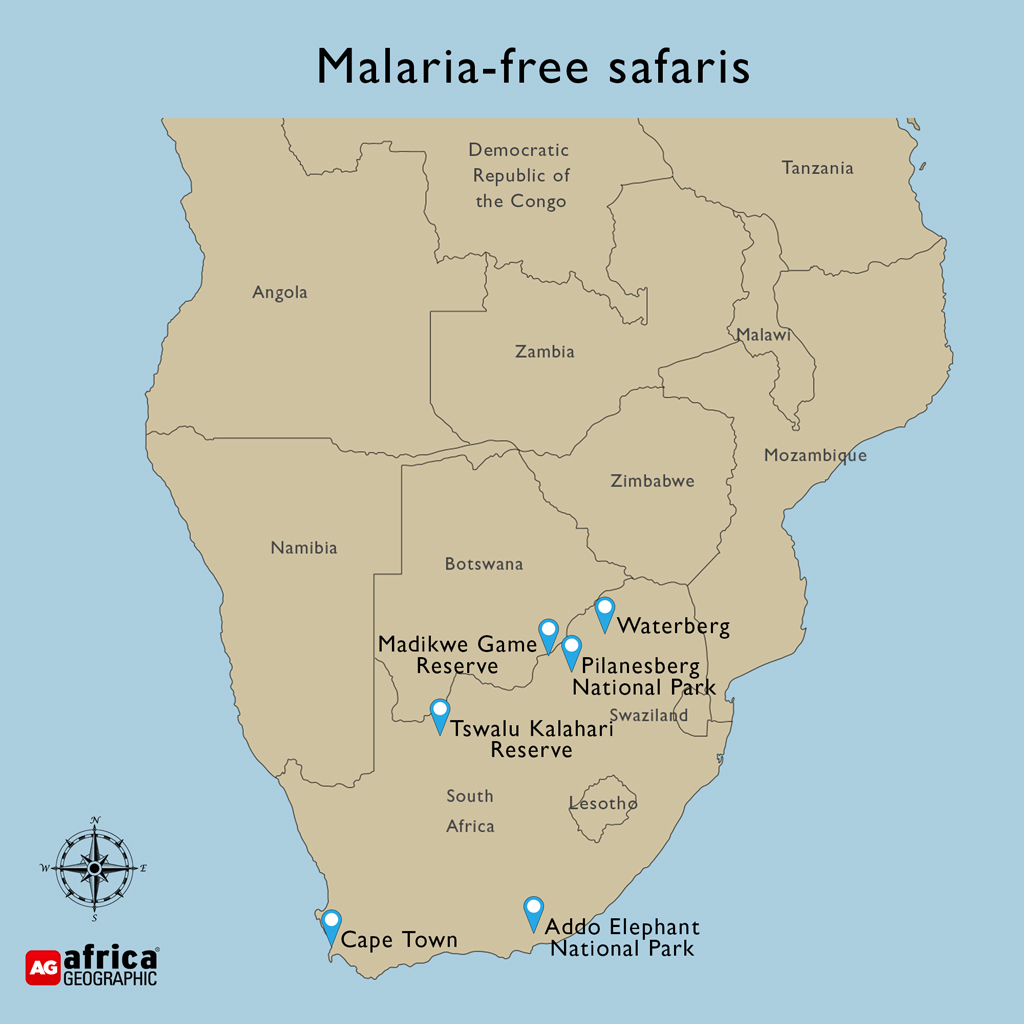 South Africa Malaria Map