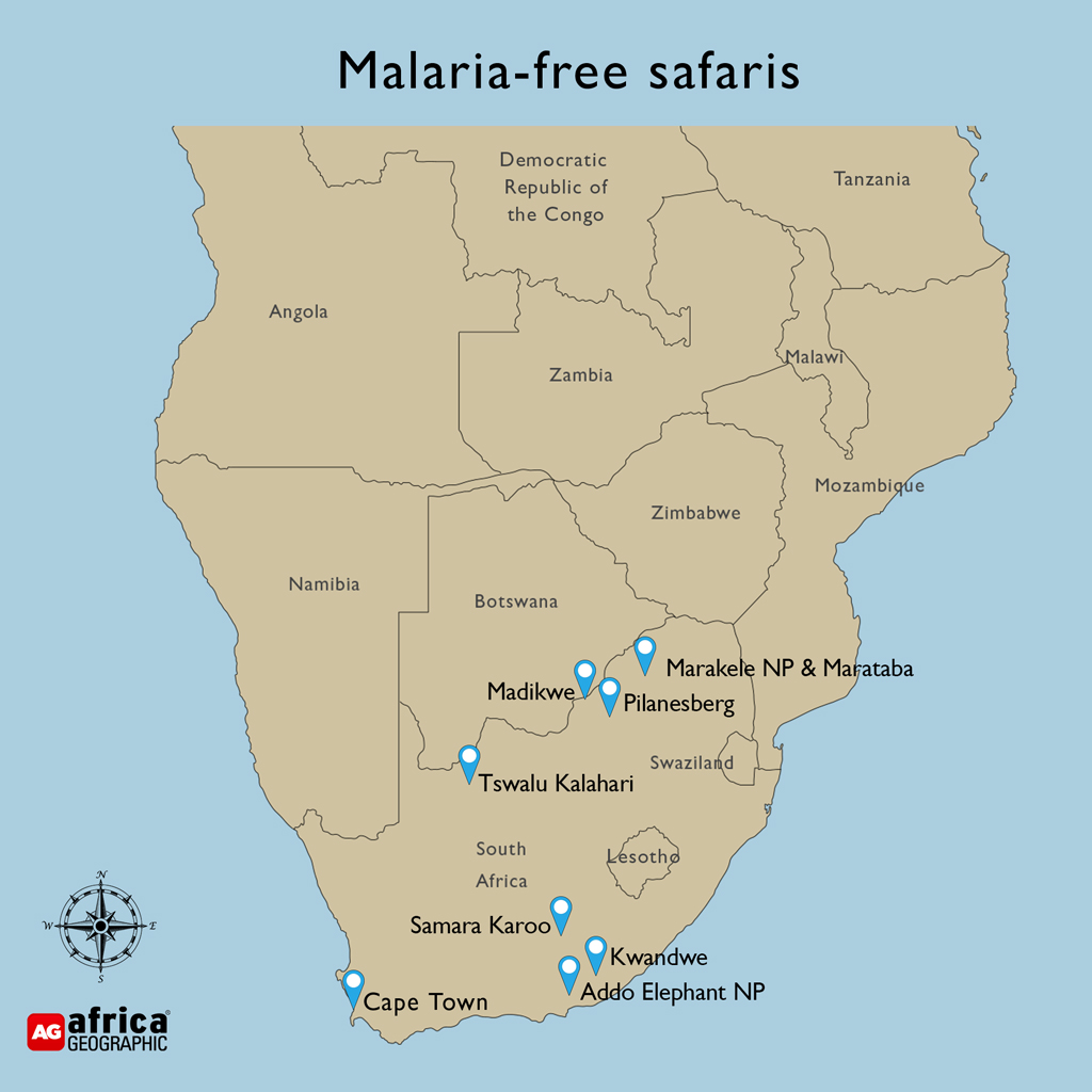 malaria-free safaris